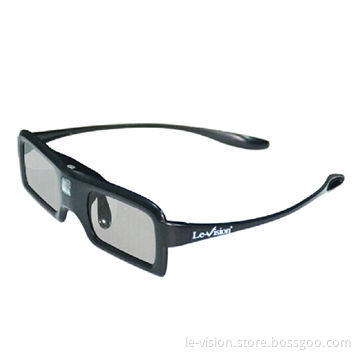 Le-Vision Brand Supply Active 3D Shutter Glasses with Power Battery